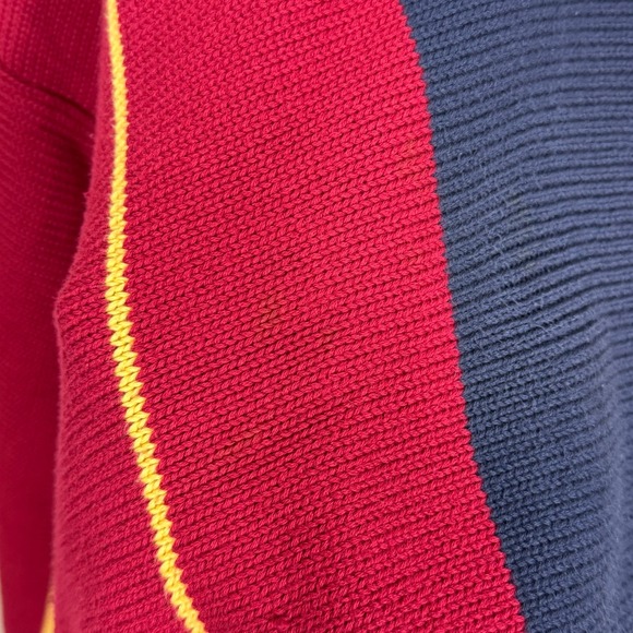 Vtg 90s Sweater XL John Ashford 100% Cotton Rugby Ivy Leage Preppy Old Money Y2K - Picture 11 of 12